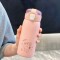 Termo infantil liso con dibujo 500 ml Rosa