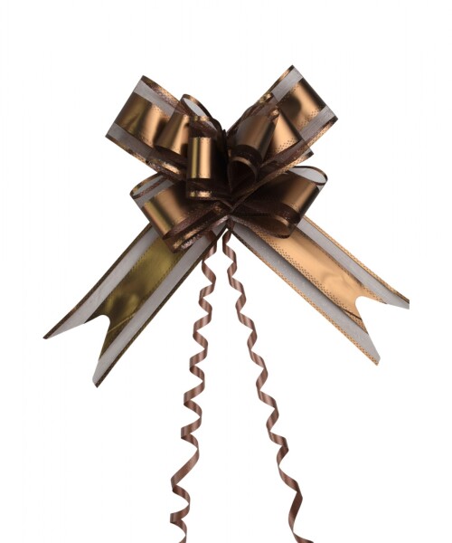 Moño magico grande 5,5 cm x 70 cm MARRON