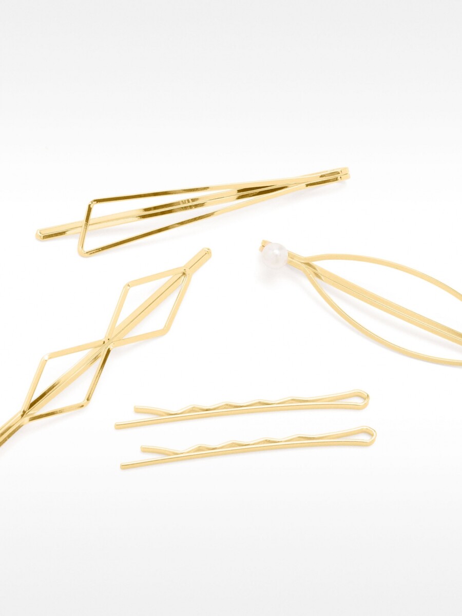 Conjunto De Horquillas Para El Pelo dorado