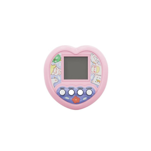 Mascota virtual corazón rosa