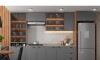 Armario Cocina Americana 2P VID+2P Gris Armario Cocina Americana 2P VID+2P Gris