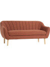 Sofá EGEDAL de 2,5 cuerpos tela terracota Sofá EGEDAL de 2,5 cuerpos tela terracota