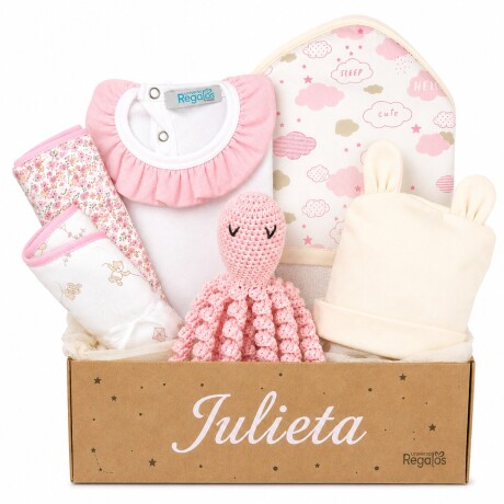 Ajuar Nacimiento Pulpo Crochet Personalizado – Rosa Ajuar Nacimiento Pulpo Crochet Personalizado – Rosa