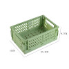 Caja de almacenamiento plegable verde