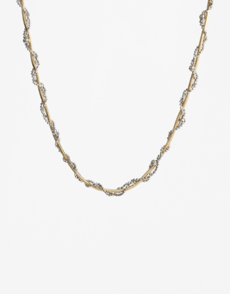 Collares Cortos Metal Collar Corto Metal Biplating - Dorado