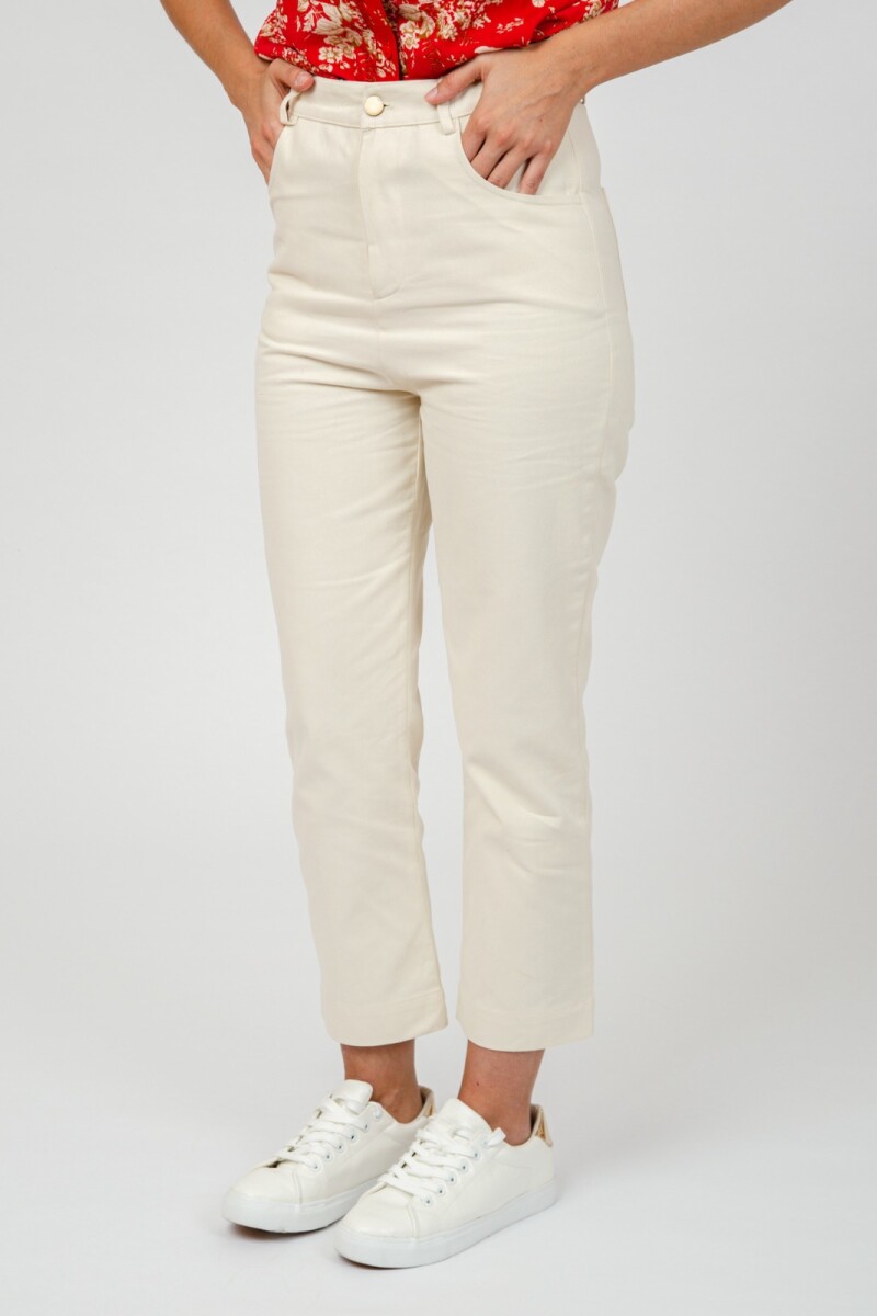 PANTALÓN TIRO ALTO BEIGE