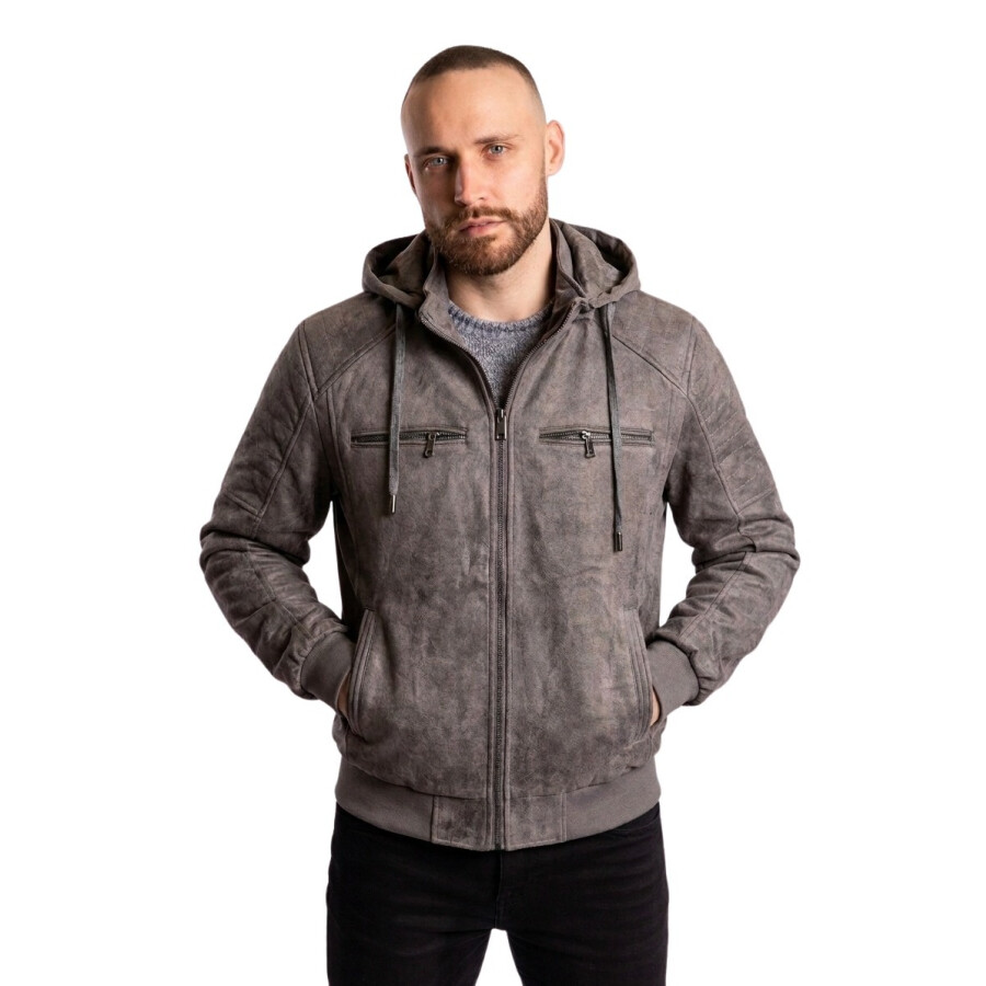 SNAKE JACKET HOOD GREY