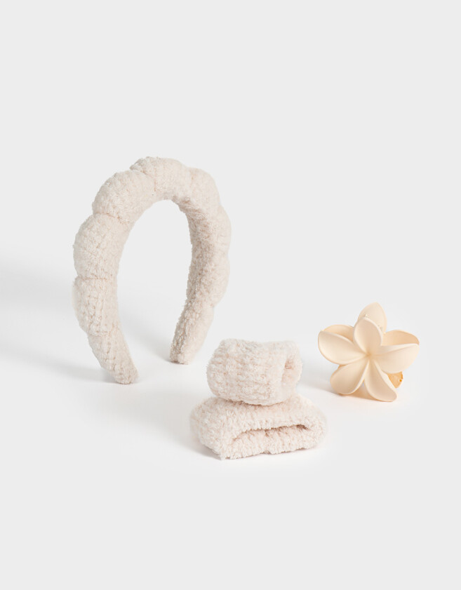 Accesorios Pelo Set Hawaianas Set De Accesorios De Pelo - Blanco Crudo