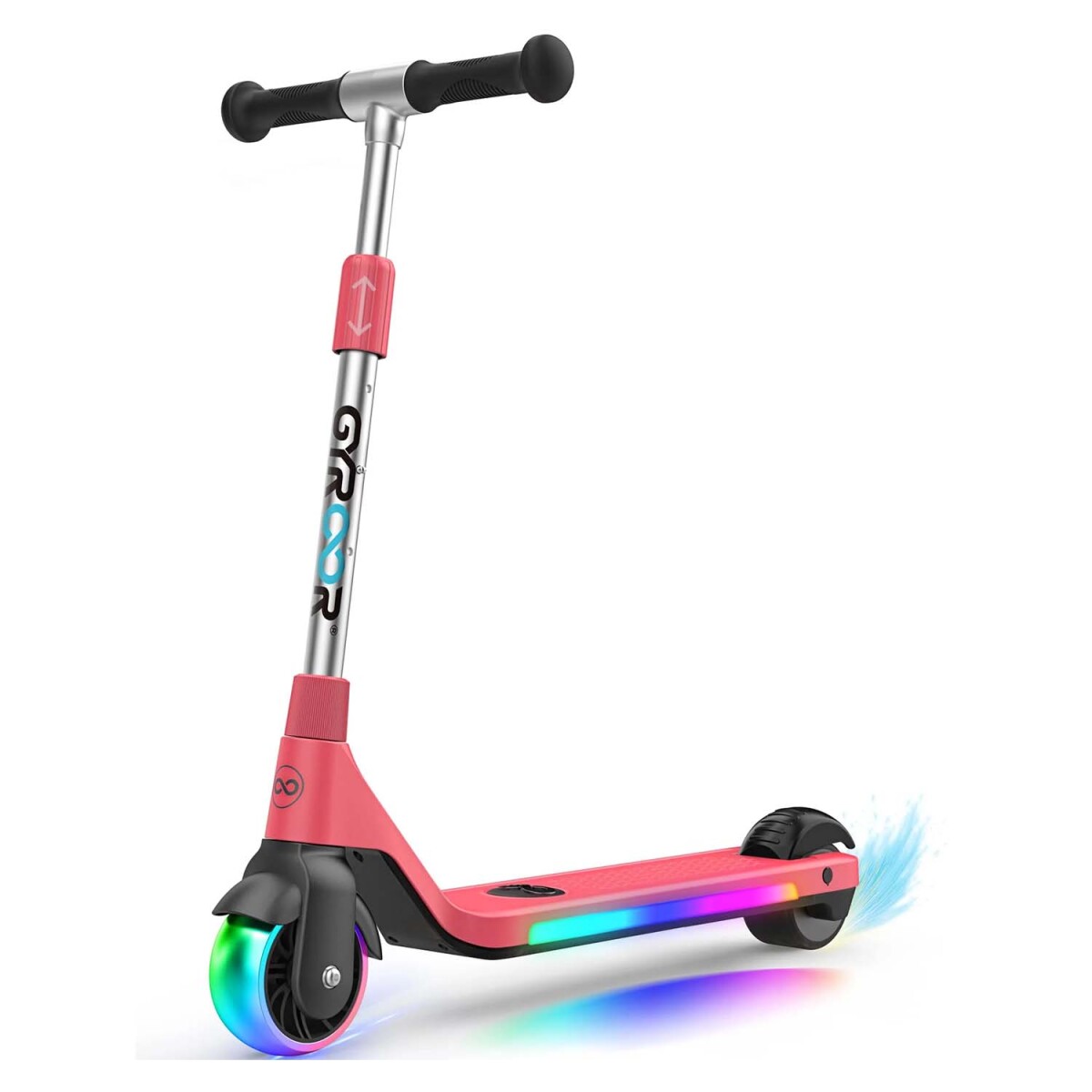 Patineta Monopatín Eléctrico Gyroor H30 con Luces para Niños - Rosa 