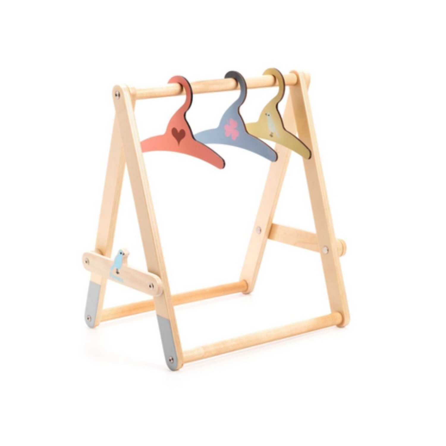 Mini Perchero De Madera Para Casa De Muñecas | Organizador De Ropa 1:12, Accesorio Decorativo