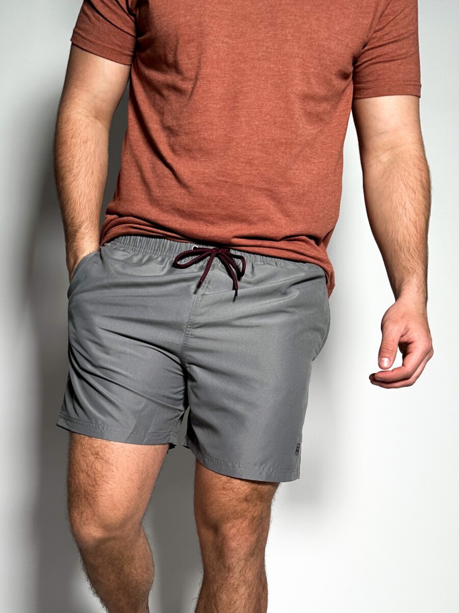 Short de baño liso Aldo - Gris 