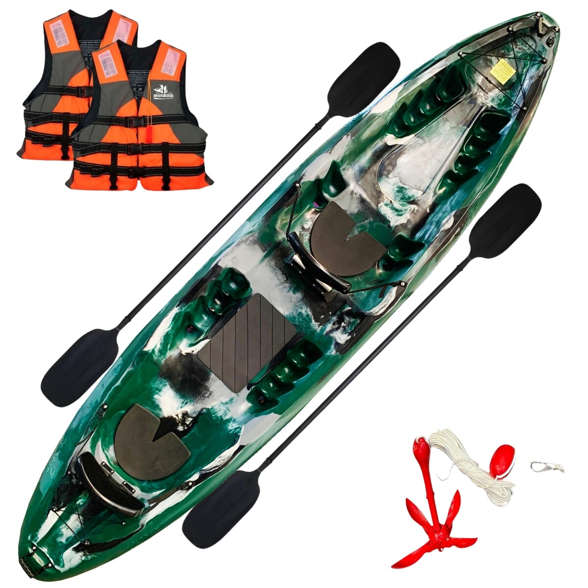 Kayak Raia triplo 2 adultos + 1 niño - Caiaker - Selva 