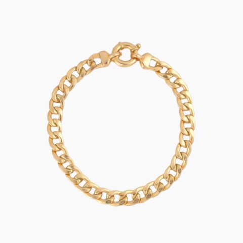 Pulsera en oro 18K con eslabón grumet Pulsera En Oro 18k Con Eslabón Grumet