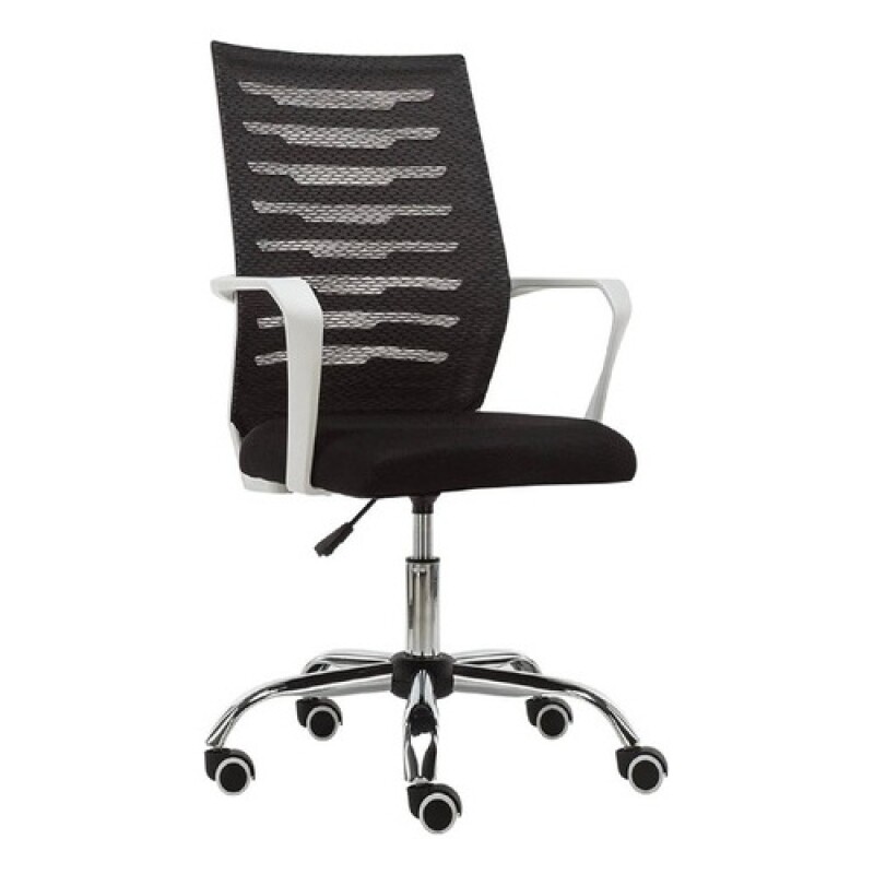 Silla Oficina Daena Ergonomica Giratoria Respaldo Completo Negro