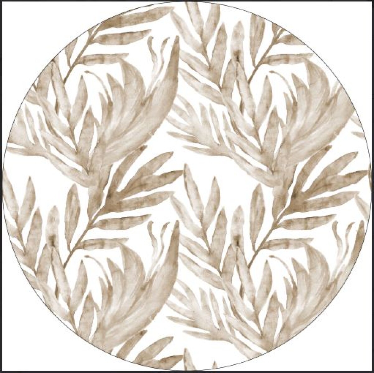 Individual Impermeable Circular Estampa - Monstera 