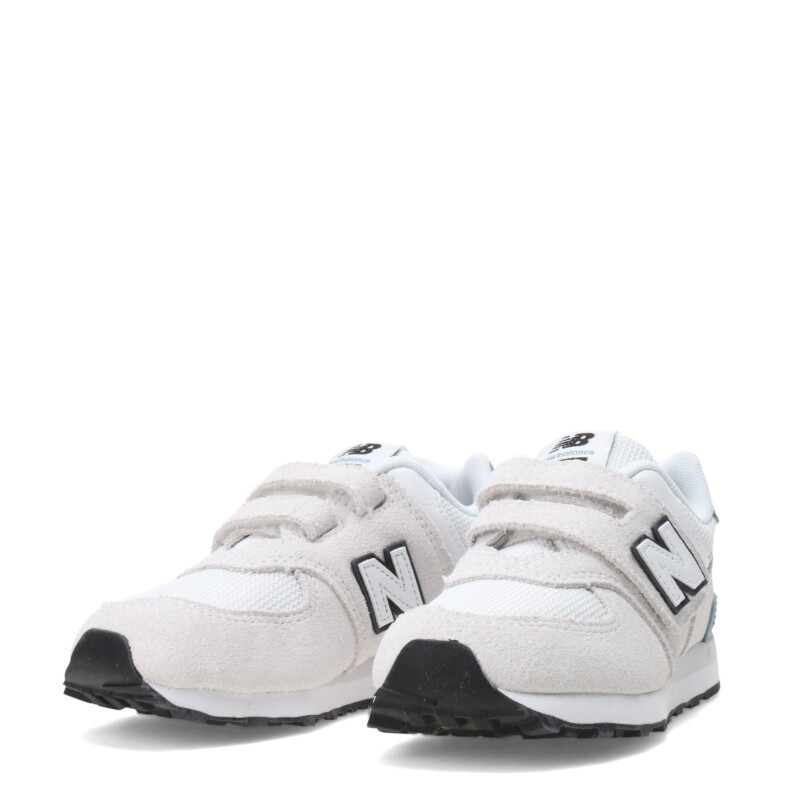 Championes de Niños New Balance P574 Velcro Gris - Blanco
