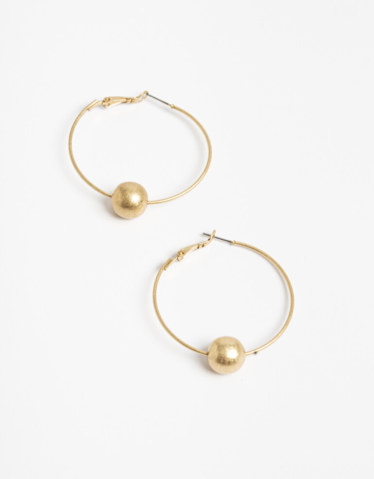 Aros Argollas Metal Argollas Dije Metal - Dorado Mate