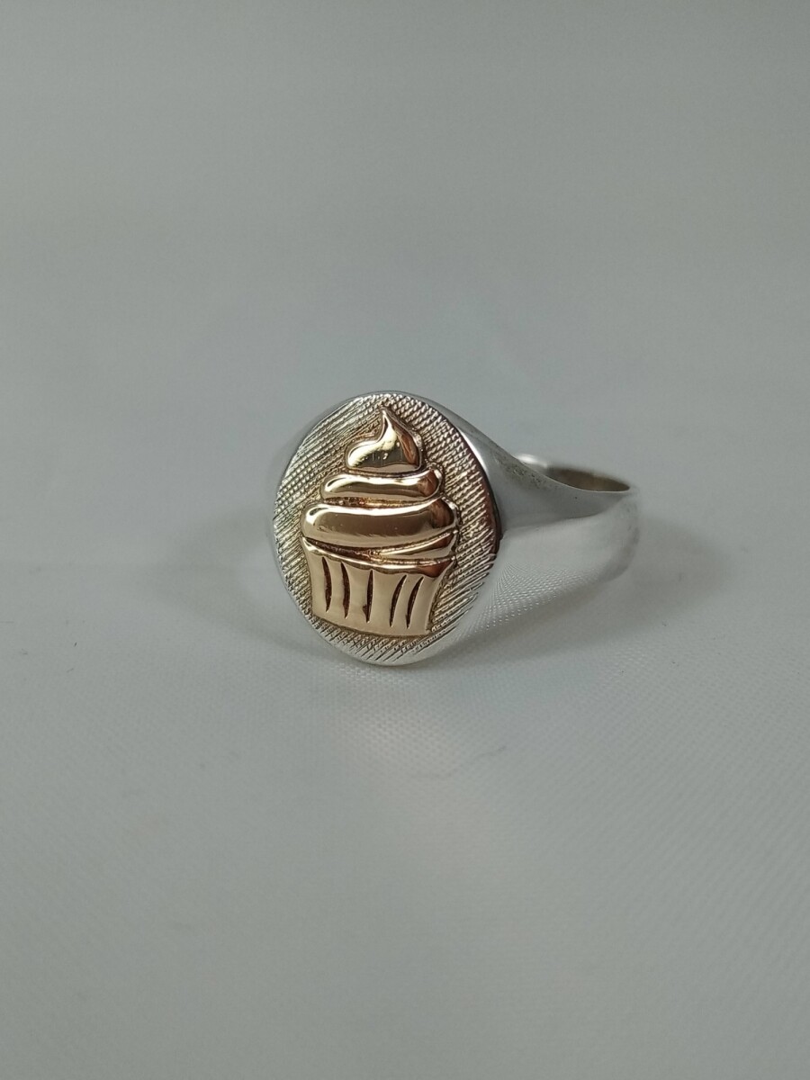 Anillo Profesión de Repostera/o en plata y oro 