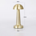 Lampara De Mesa De Luz Led Recargable Dorado