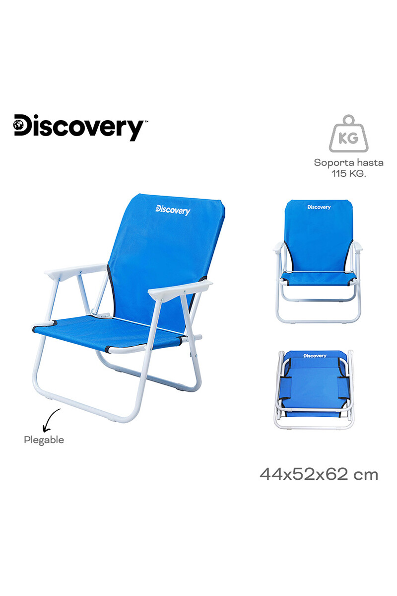 Silla Plegable de Camping Discovery - Azul 