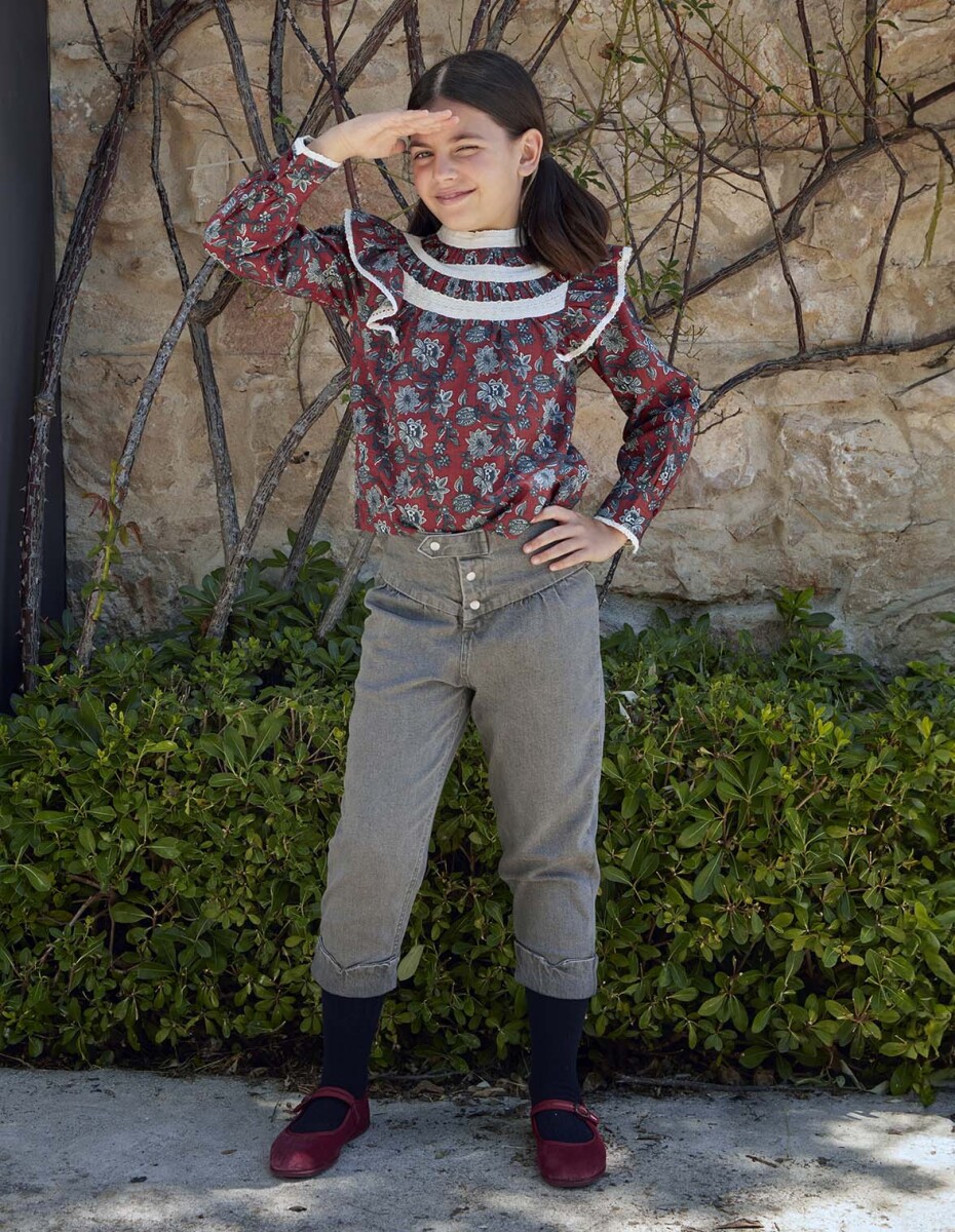 Pantalon Vaquero - Gris Oscuro 