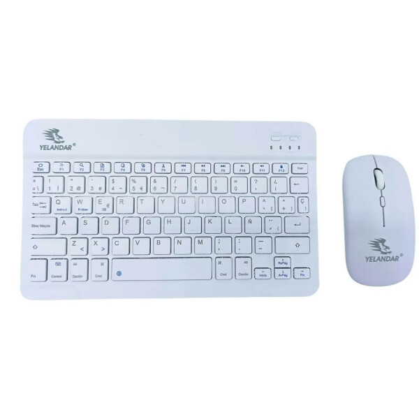 Kit Teclado + Mouse Inalámbrico BLANCO