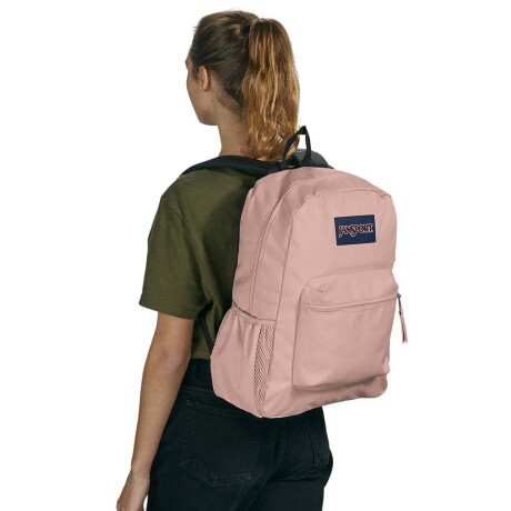 MOCHILA JANSPORT CROSS TOWN - BLACK MISTY-ROSE