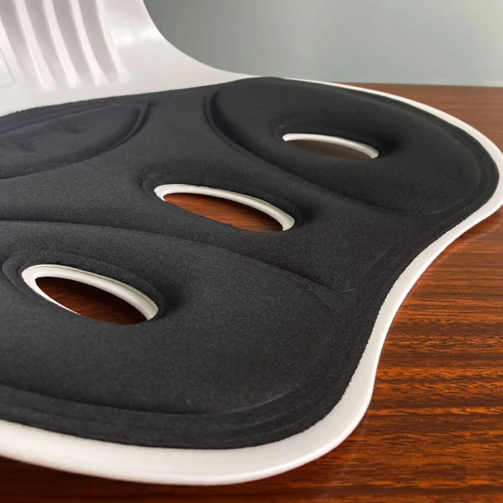 Respaldo Lumbar Corrector De Postura Espaldar Ergonómico Gris