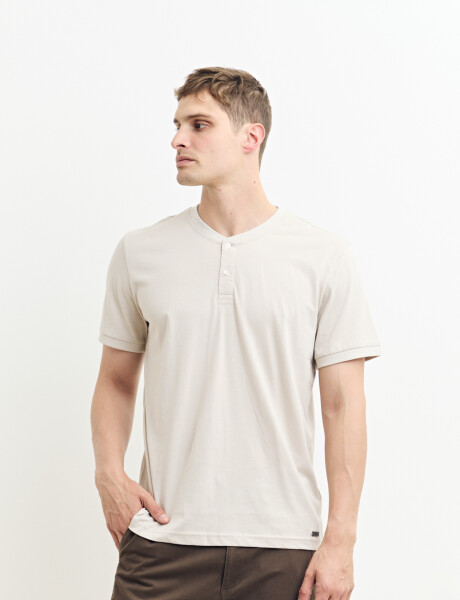520677 T-SHIRT HARRINGTON LABEL Natural