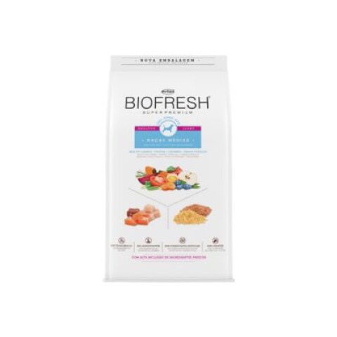 BIOFRESH PERRO ADULTO LIGHT TAMAÑO MEDIANO 3 KG Unica