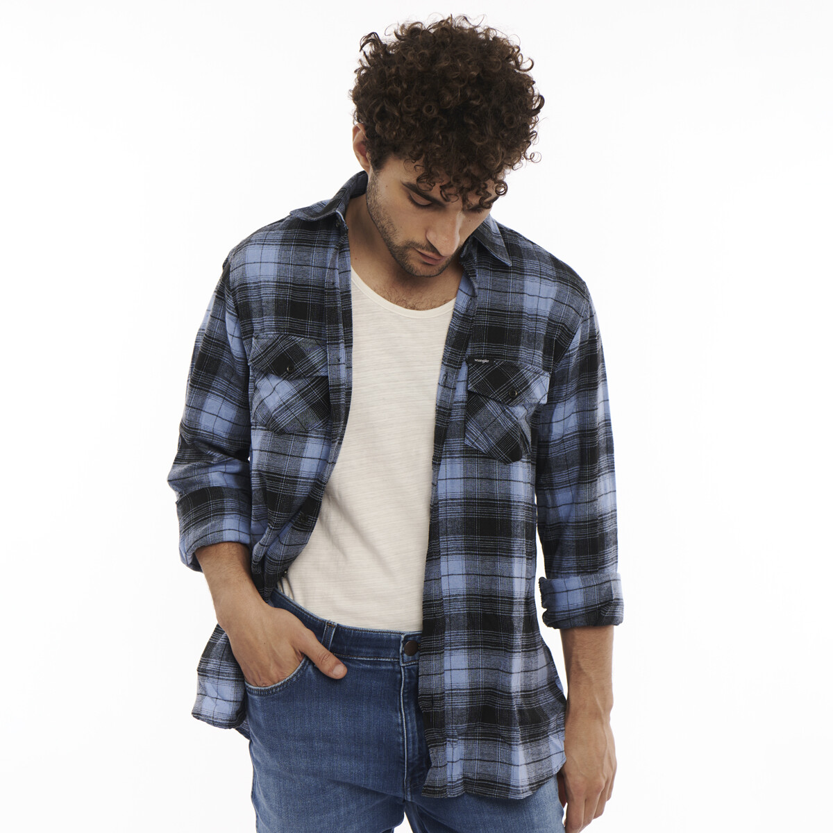 Camisa Wrangler de Hombre - FLANNEL SHIRT - WLS104UR - ELD 