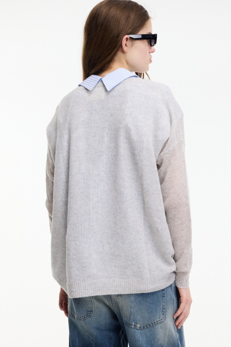 SWEATER V Gris