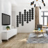 Set Cuadro Calado Mural gigante Moderno Living Decorativo Hexagonos Madera MDF Imback Color Negro Set Cuadro Calado Mural gigante Moderno Living Decorativo Hexagonos Madera MDF Imback Color Negro