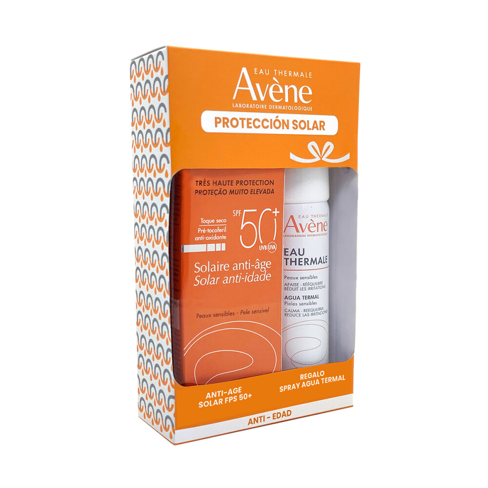 AVENE KIT SOLAR ANTIAGE50+AG TERMAL50ML única