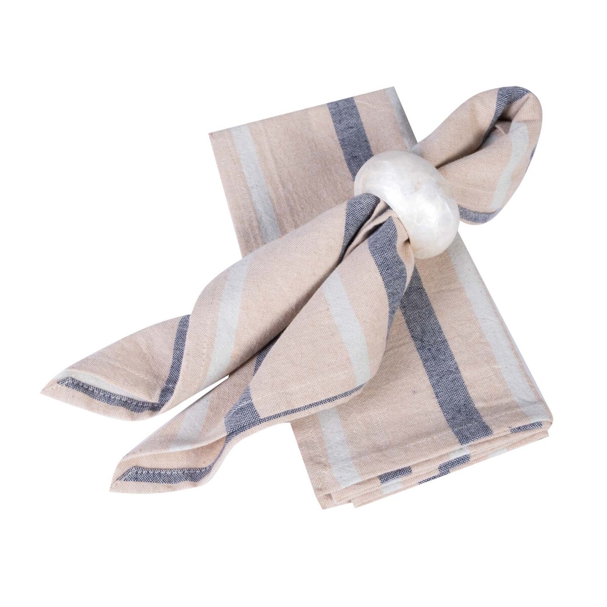 SET 2 SERVILLETAS - LINO-Y-ALGODON MULTICOLOR PRAGA 