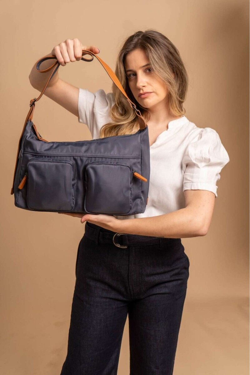 Bandolera Tahina - Azul Piedra C/ Suela 