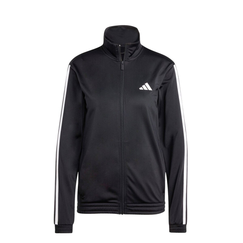 Campera de Mujer Adidas Deportiva 3 Tricot Negro - Blanco