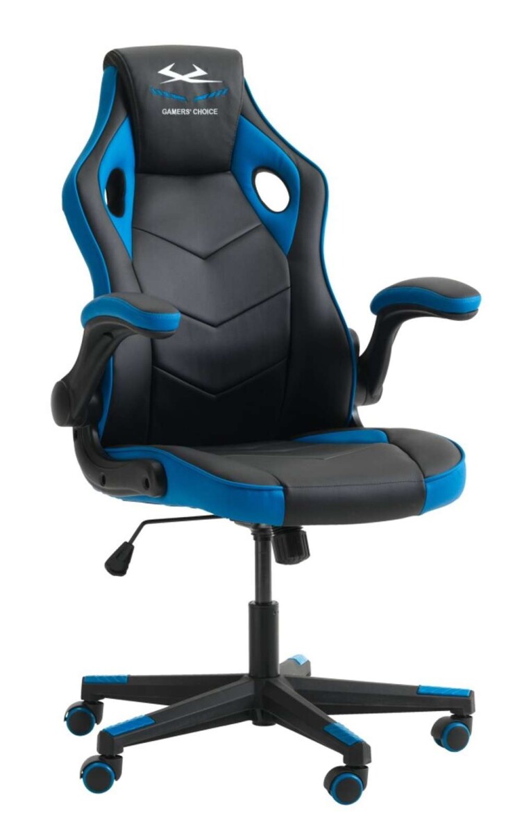 Silla Gaming Vojens Polipiel - Negro/Azul 