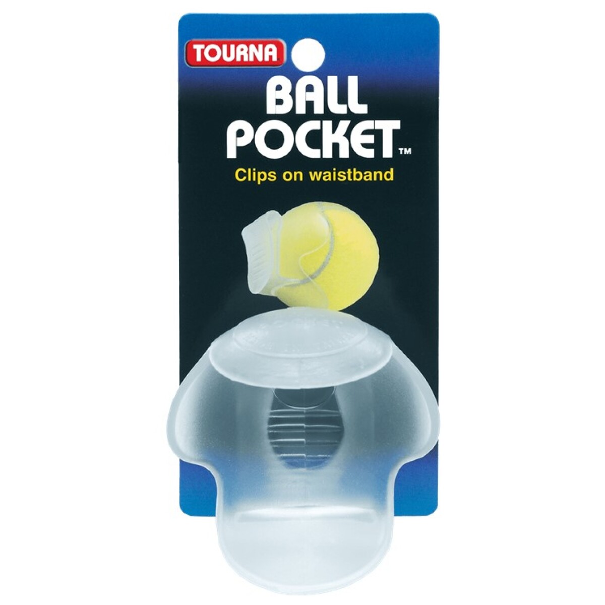 Sujetador De Pelotita De Tenis Tourna Paddle Ball Pocket Clear 