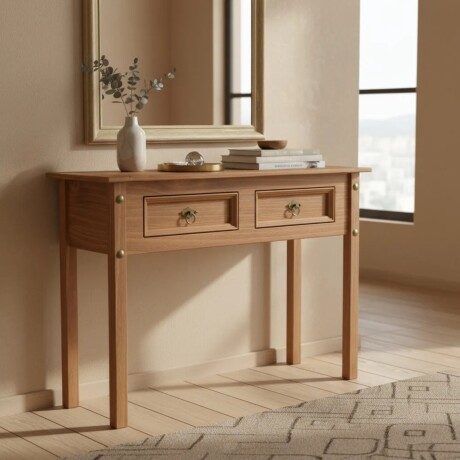 Aparador Recibidor Lumax Mesa de Arrime 2 cajones Madera Maciza Aparador Recibidor Lumax Mesa de Arrime 2 cajones Madera Maciza