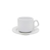 Taza te 180 cml. con plato Blanco Dec 5028 Taza te 180 cml. con plato Blanco Dec 5028