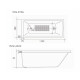Bañera Simple De Empotrar 170X70X42 Blanca - No Incluye Desague BLANCO