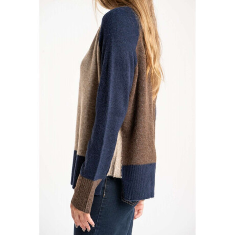 Sweater Color Block Marino