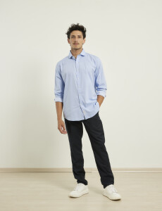012510 CAMISA HARRINGTON 1937 Celeste