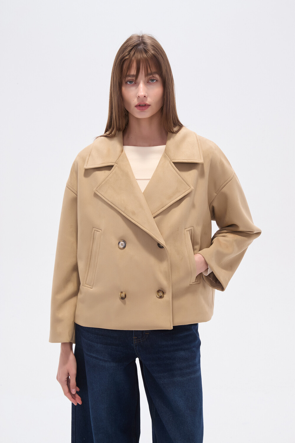 Chaqueta Yenai Beige Oscuro