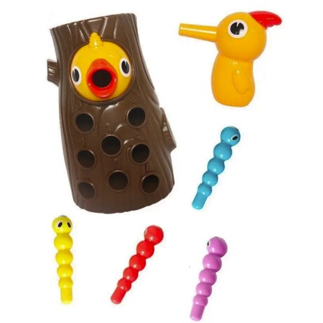 Juego de destreza con imanes Alimenta al Pájaro Bebé - Blanco Blanco