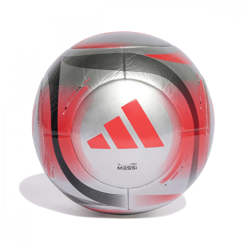Pelota Futbol Cancha Adidas de Niños - JI8291 Plata-rojo