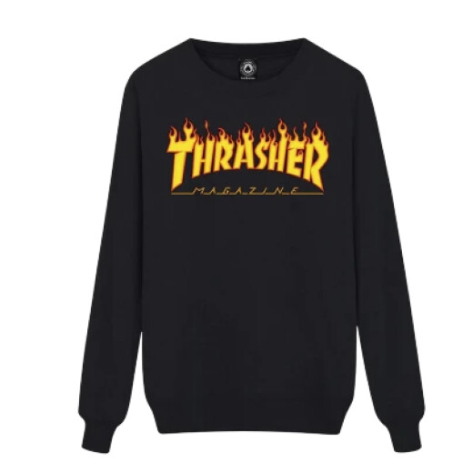 Buzo Thrasher Flame Logo - Negro Buzo Thrasher Flame Logo - Negro