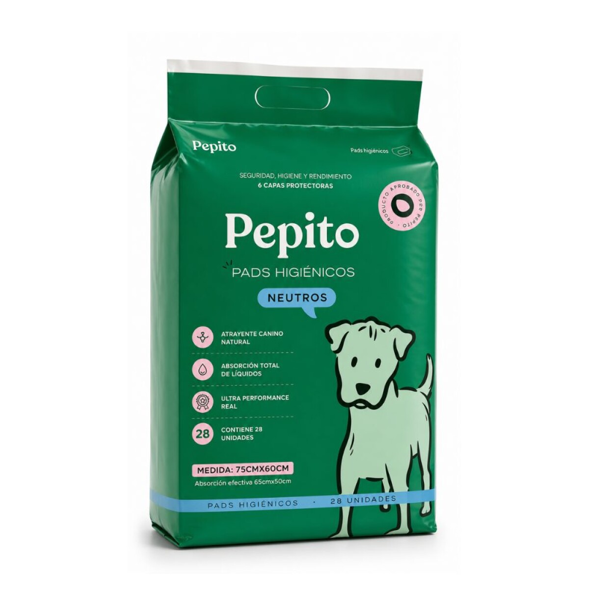 Pads Pepito 28 Unid 75x60 cm 