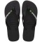 Sandalias Havaianas Brasil Logo Hombre Negro/Negro